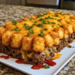 Cheesy Meatloaf & Tater Tot Bake: A Comfort Food Delight