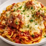 Irresistible Spaghetti and Meatball Casserole