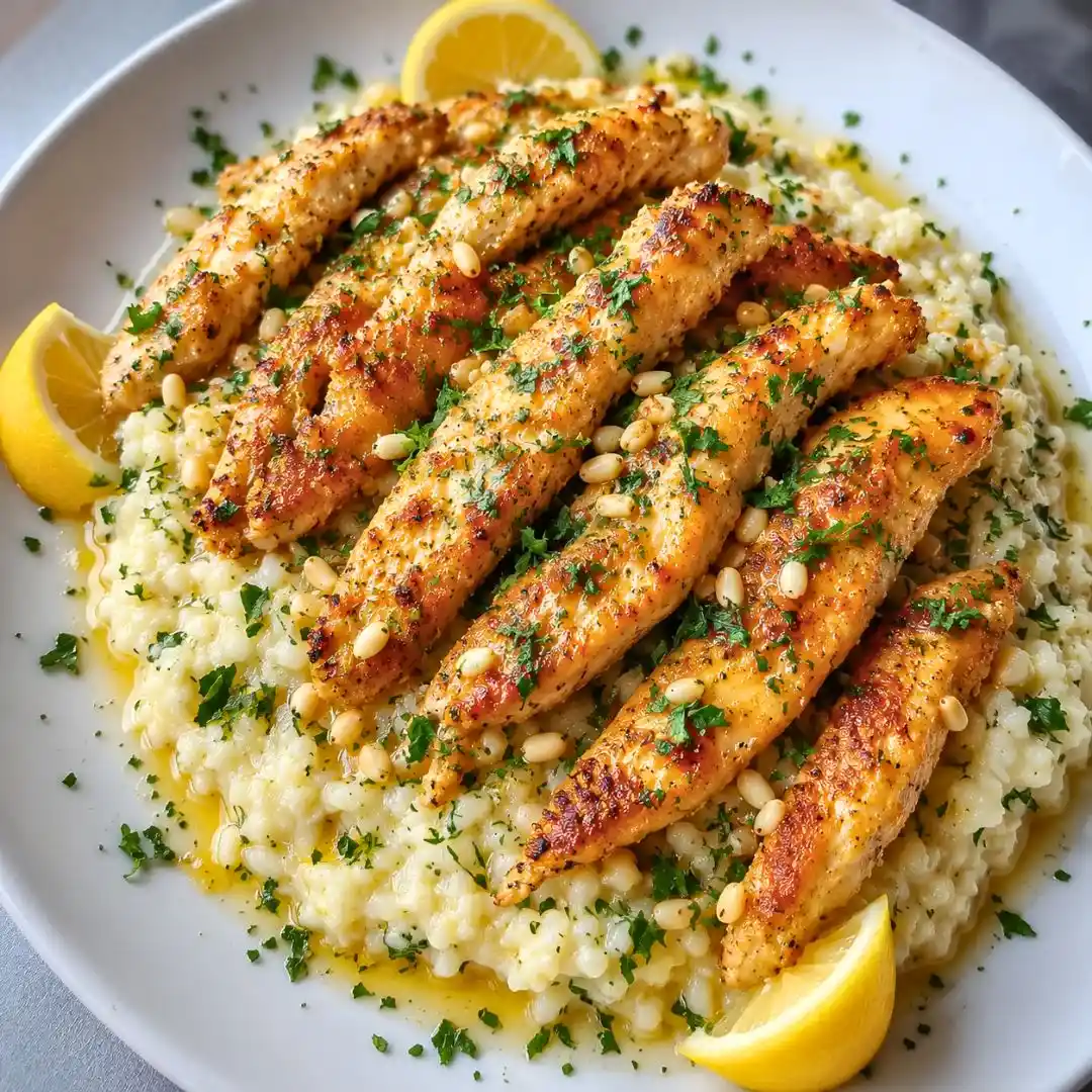 Creamy Chicken Scampi With Garlic Parmesan Rice 4 Creamy Chicken Scampi With Garlic Parmesan Rice