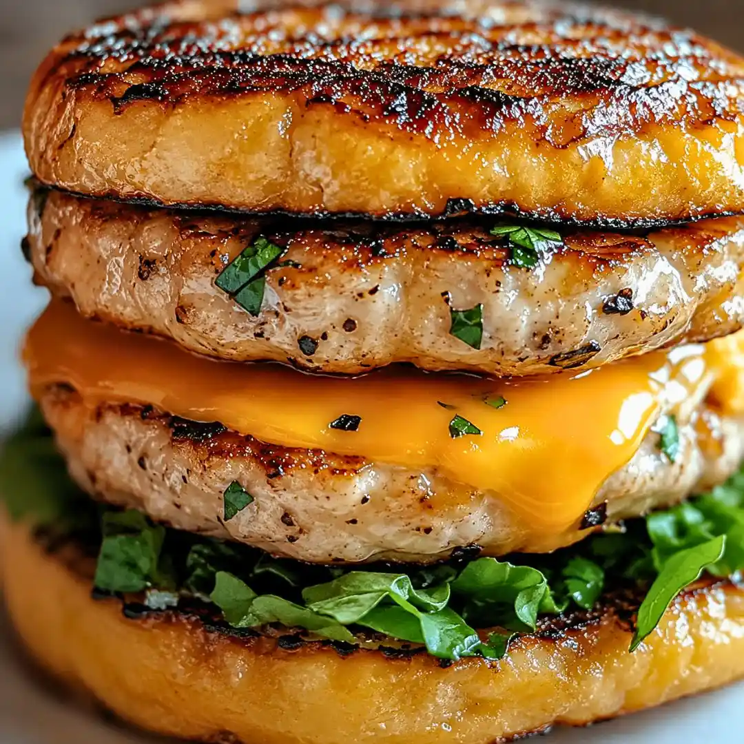 Easy Cheddar Ranch Chicken Burgers 4 Easy Cheddar Ranch Chicken Burgers