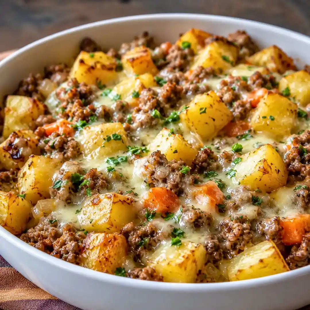 One-Pan Cheesy Meat & Potato Skillet: Comfort in 30 Minutes