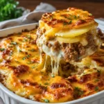 Cheesy Hamburger Potato Casserole