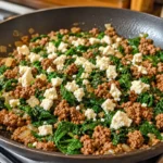 Ground Beef and Spinach Skillet with Feta: A Delicious Twist!
