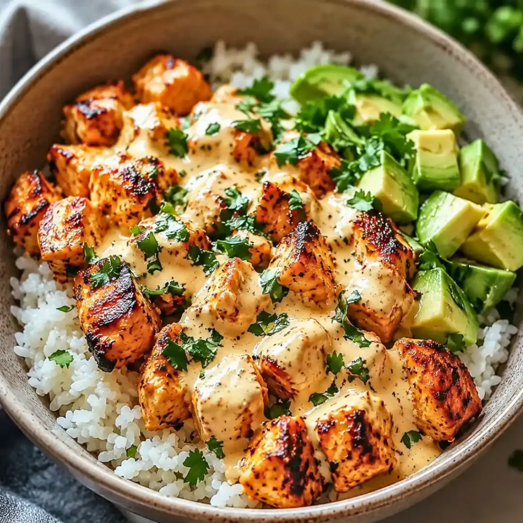 Easy Coconut Chicken Rice Bowl Recipe for Dinner