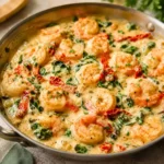 Creamy Garlic Butter Tuscan Shrimp