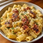 Garlic Butter Chicken with Rigatoni and Parmesan
