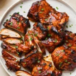 Caramelized BBQ Chicken Thighs in the Oven