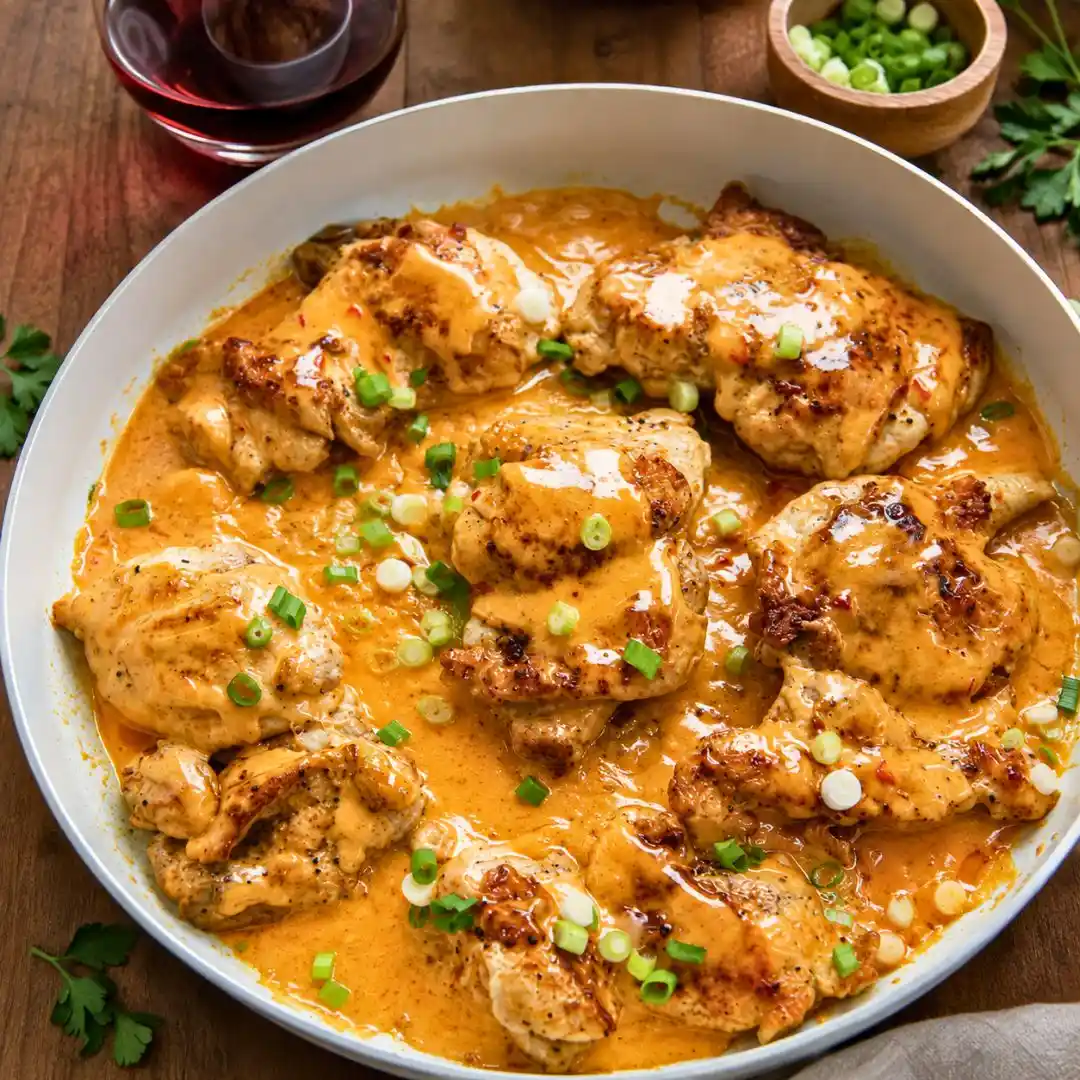 Skillet Bang Bang Chicken Thighs 4 Skillet Bang Bang Chicken Thighs