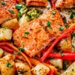 The Best Honey Garlic Salmon Sheet Pan Dinner (Ready in 30 Minutes!)