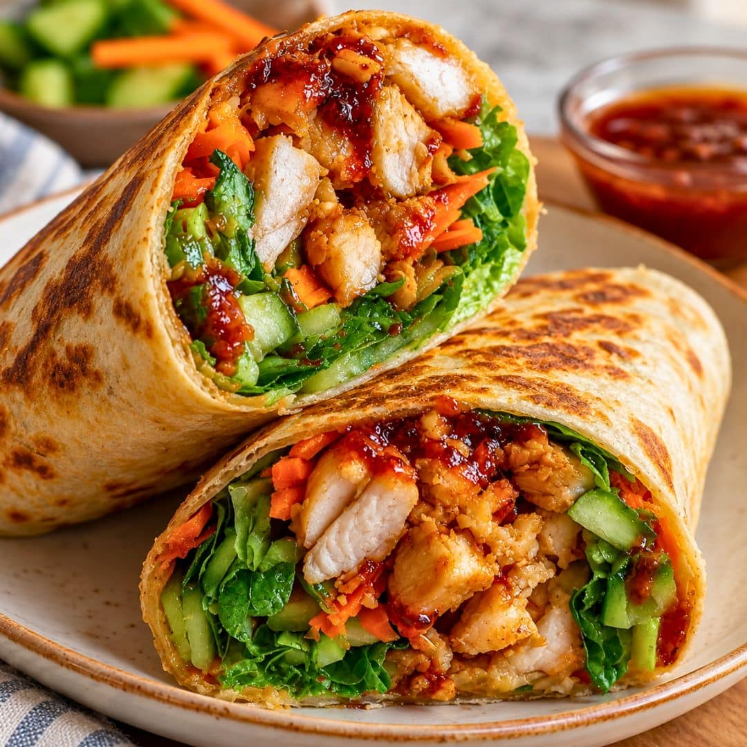 The Best Sweet Chili Chicken Wrap Recipe