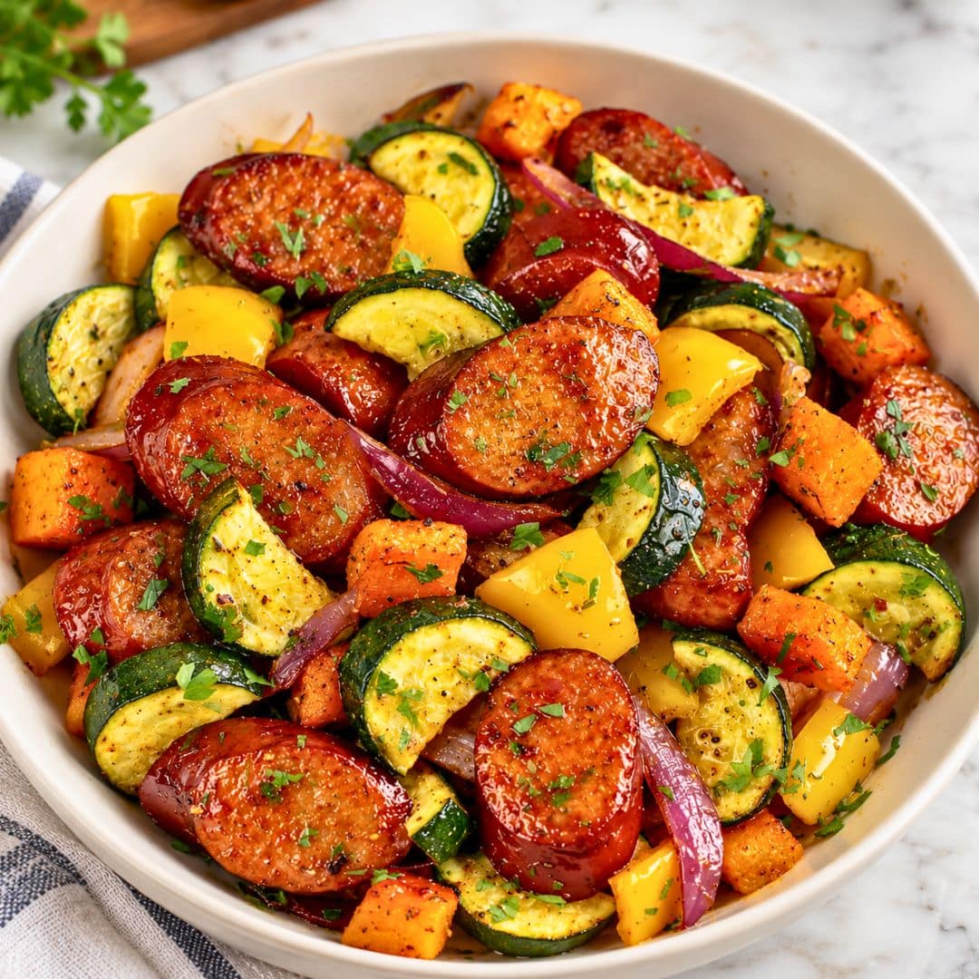 Sheet Pan Sausage and Veggies