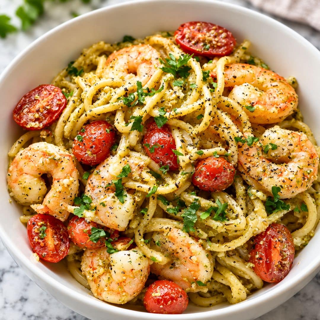 Pesto Shrimp Pasta