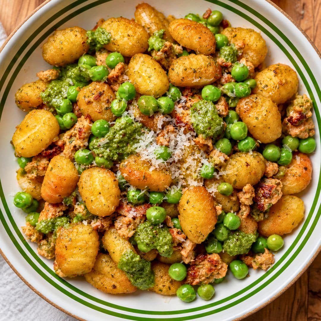 5-Ingredient Crispy Gnocchi Protein Bowls