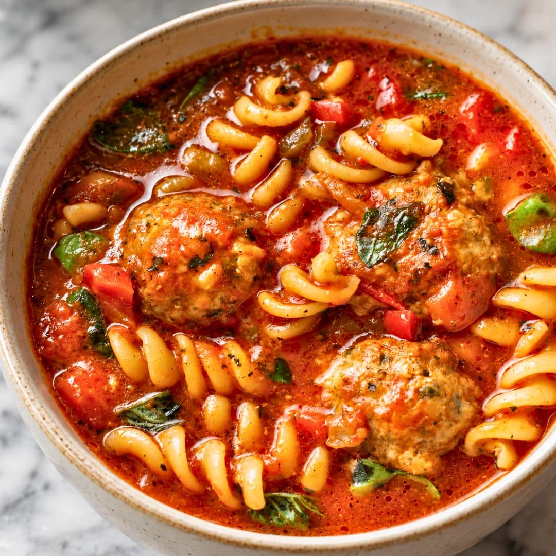 healthy Simple Meatball Soup