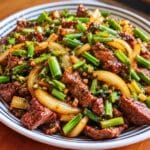 Healthy High-Protein Beef and Onion Stir-Fry