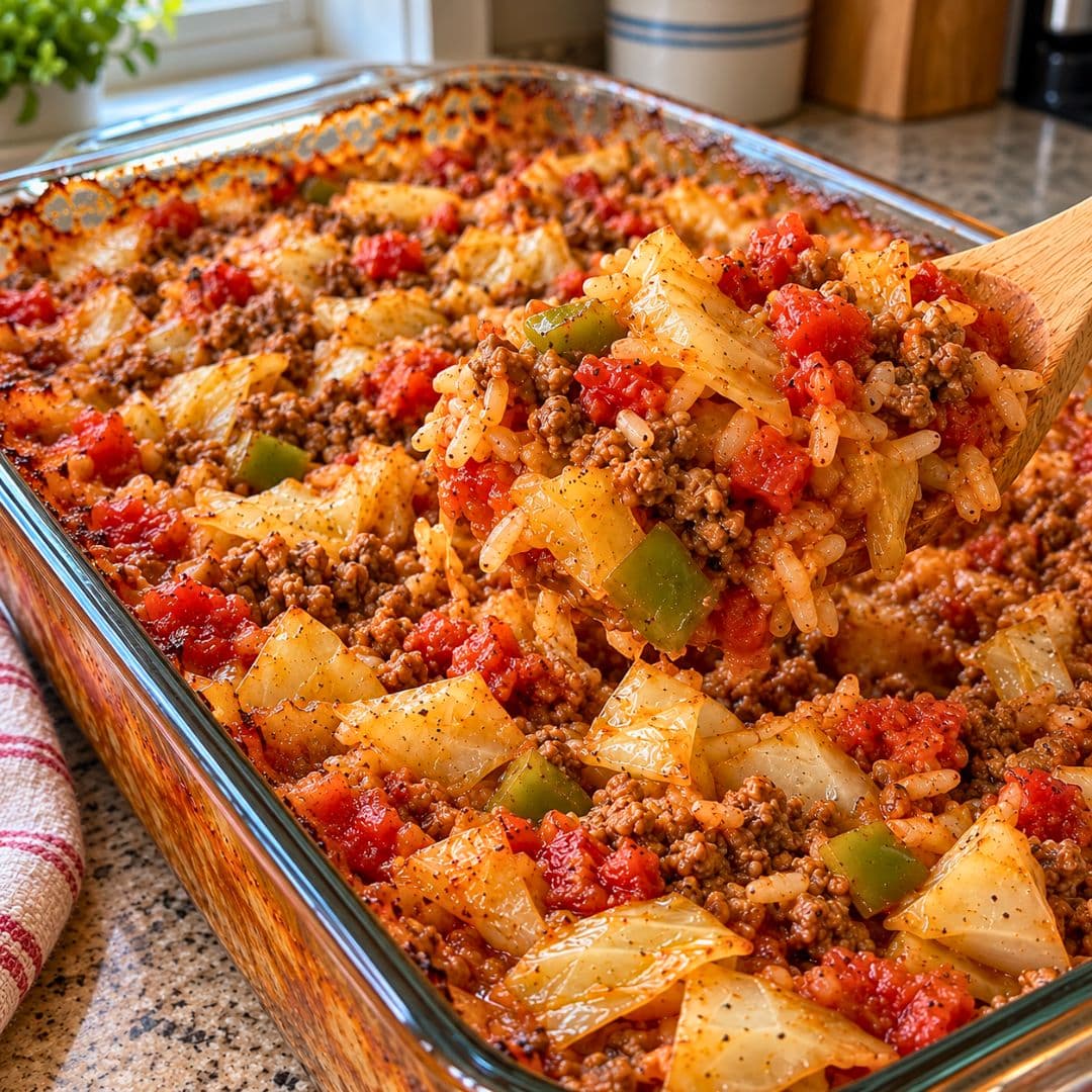 Healthy Unstuffed Cabbage Roll Casserole
