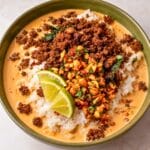 Thai Peanut Brothy Rice Bowls